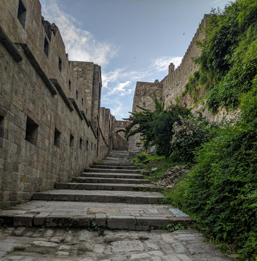 Stairs inside the Kangra Fort