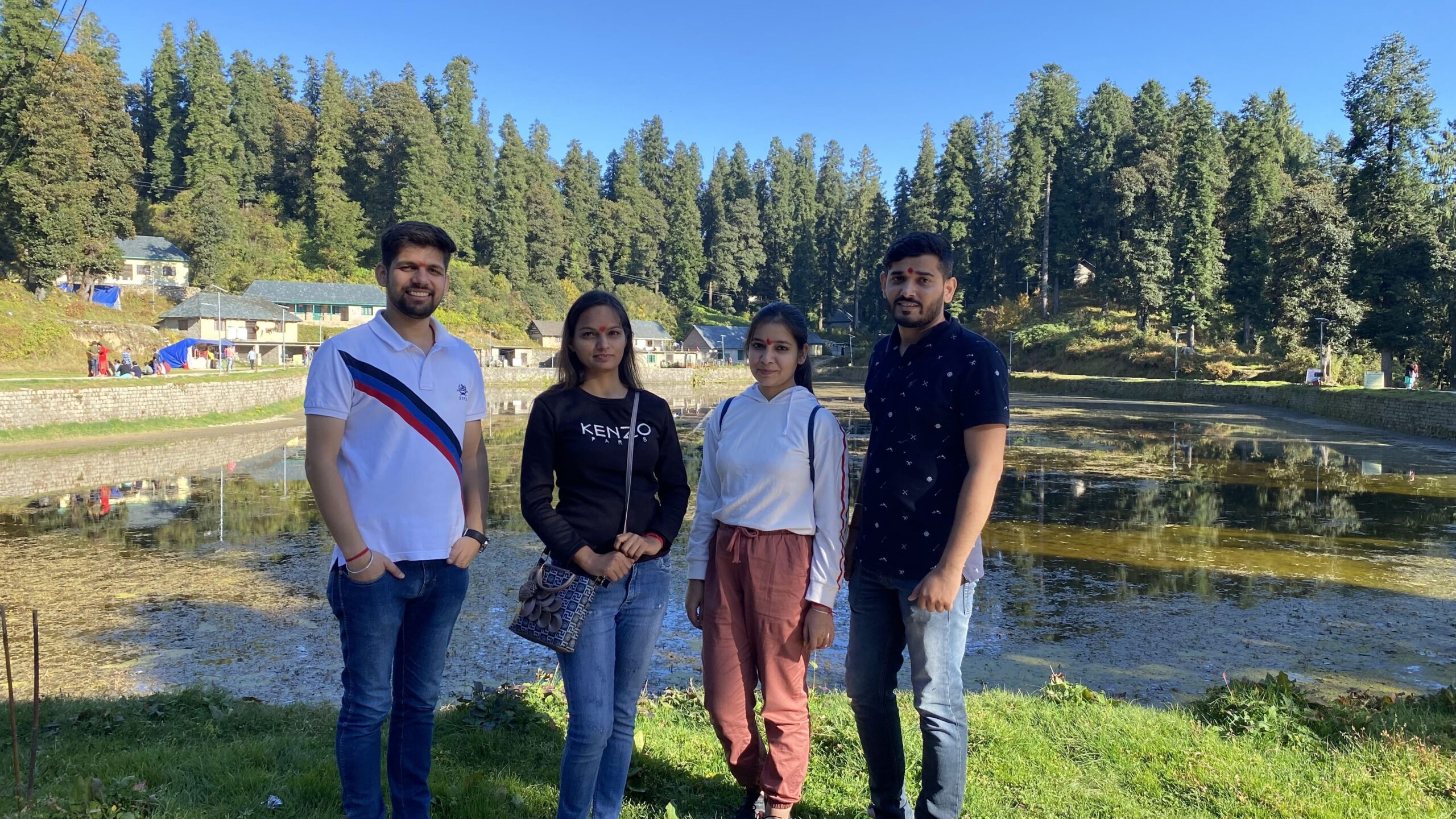 Friends at Kamrunag Temple